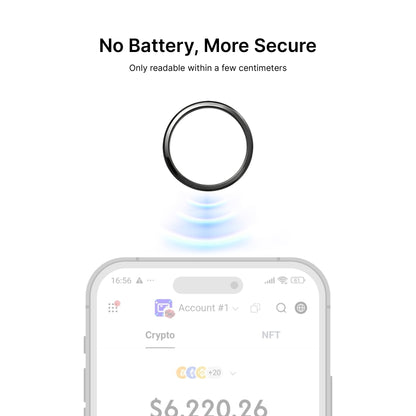 UKey Seed Ring 26 NFC Seed Phrase Backup Ring