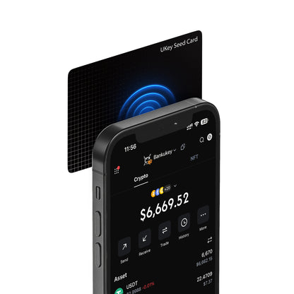 UKey Seed Card NFC Seed Phrase Backup Card